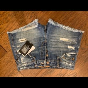 womens ripped denim shorts